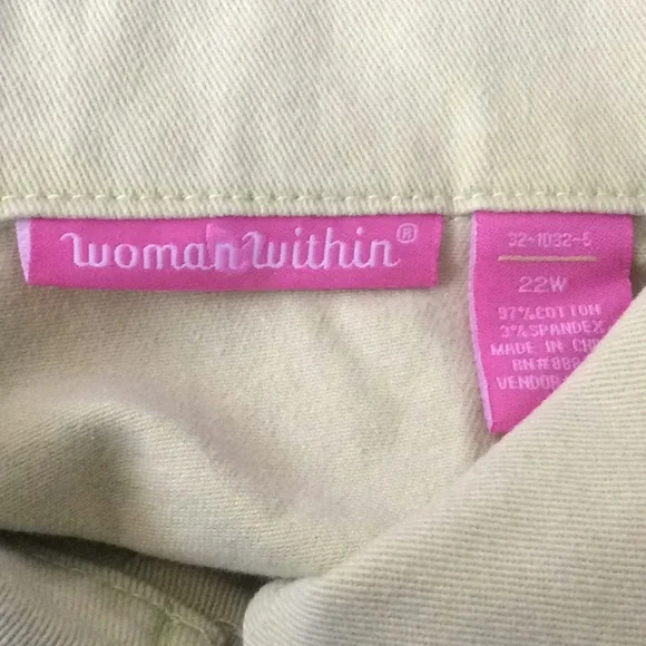 NEW Green Yellow Denim Jean Jacket 22W - Picture 6 of 15